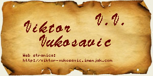 Viktor Vukosavić vizit kartica